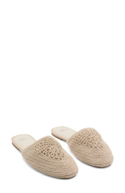 Mango Cotton Braided Slipper Sand In Neutral