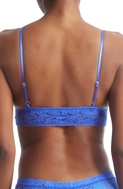 Hanky Panky Signature Lace Padded Bralette In Blue