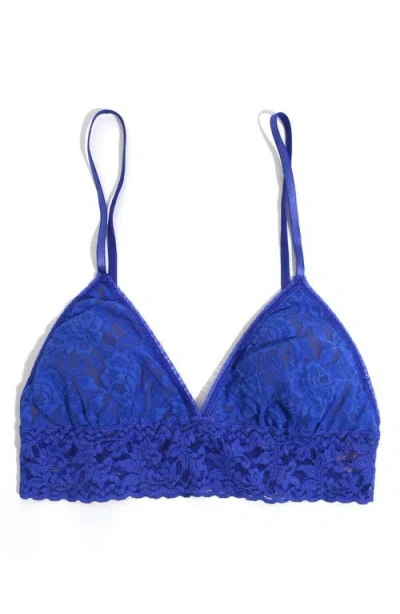Hanky Panky Signature Lace Padded Bralette In Blue