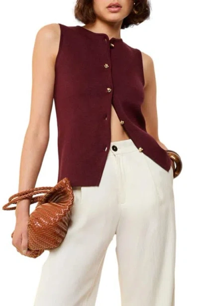 Friends Like These Gold Button Knit Vest