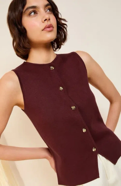 Friends Like These Gold Button Knit Vest