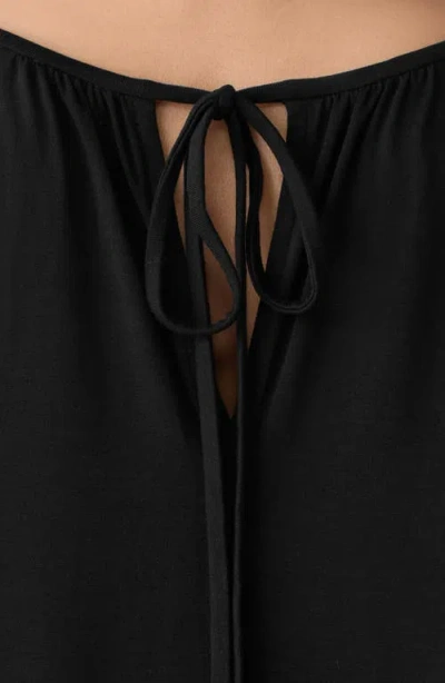 Eileen Fisher Sleeveless Jersey Maxi Dress In Black
