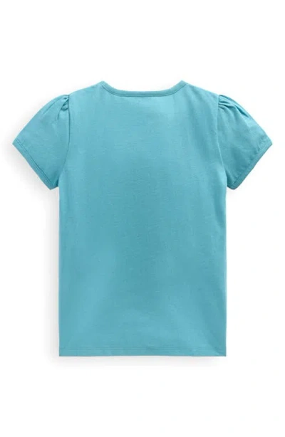 Mini Boden Kids' Embroidered Appliqué Cotton T-shirt In Blue