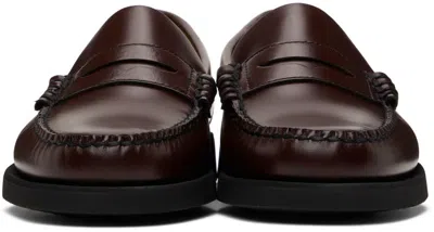 Sebago Man Loafers Cocoa Size 7 Soft Leather In Brown