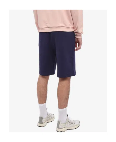 Kenzo Tiger Crest Mid-waisted Shorts In Blue