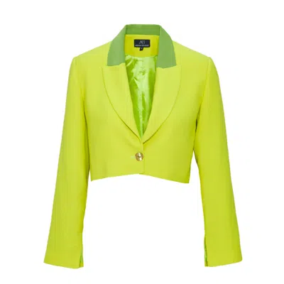 Ariana Bestepe Women's Yellow / Green Missa Lime Jacket