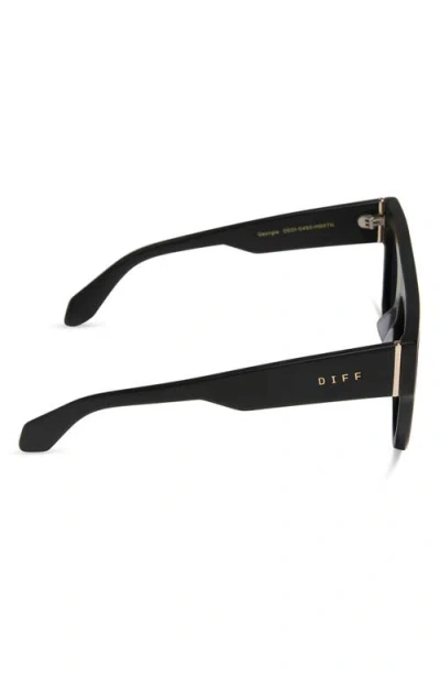Diff Georgie 58mm Gradient Shield Sunglasses In Black