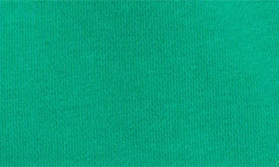 The Mayfair Group Fall In Love With Life Cotton Blend Fleece Shorts In Green