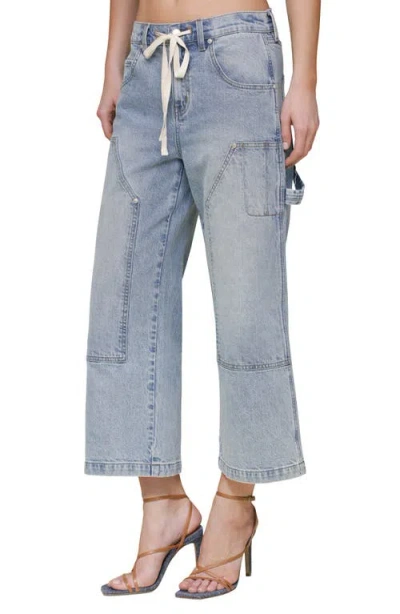 Avec Les Filles Drawstring Crop Jeans