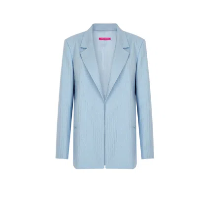 Fickle Hearts Women's Selin Oversize Baby Blue Blazer