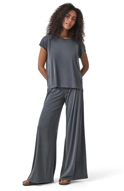 Splendid Giada Sandwash T-shirt In Gray