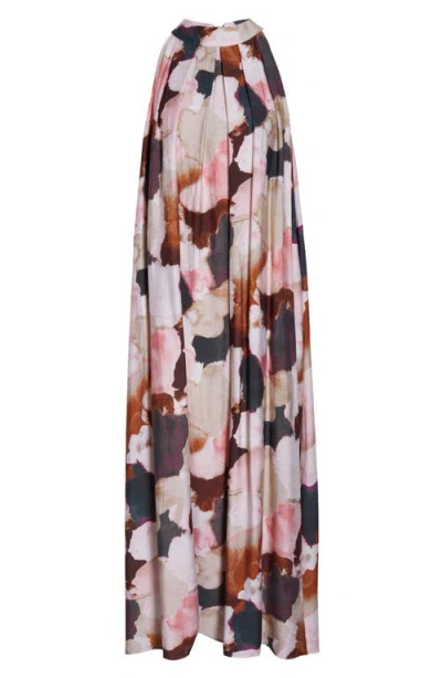 Melloday Print Sleeveless Maxi Dress In Multi