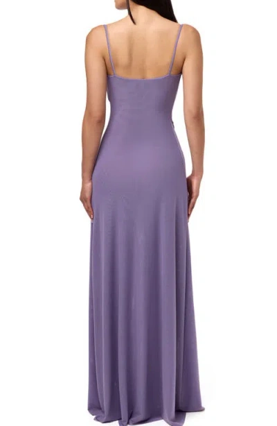 Naked Wardrobe Mesh Overlay Maxi Dress