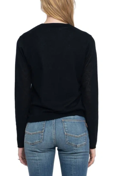 Zadig & Voltaire Manylla Button-up V-neck Cardigan In Black