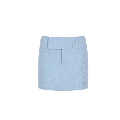 Fickle Hearts Women's Selin Baby Blue Mini Skirt