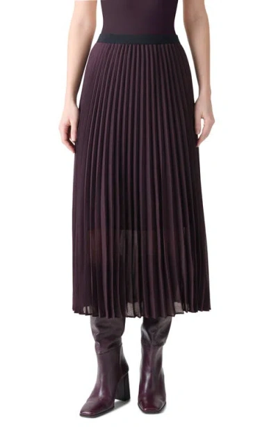 Akris Punto Pleated A-line Midi Skirt