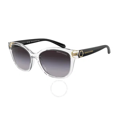 Armani Exchange Grey Gradient Cat Eye Ladies Sunglasses Ax4127sf 82358g 54