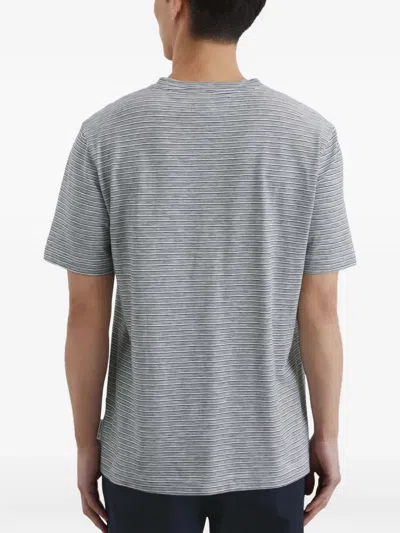 Marc O'polo Striped Crew-neck T-shirt In Black