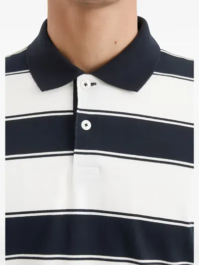 Marc O'polo Striped Polo Shirt In White