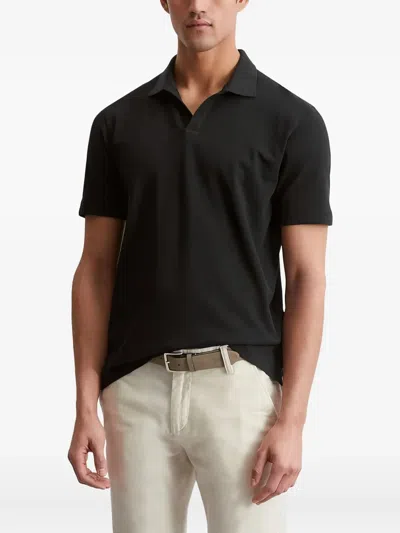 Marc O'polo Textured Polo Shirt In Black