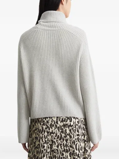 Marc O'polo Turtleneck Ribbed Jumper In Gray