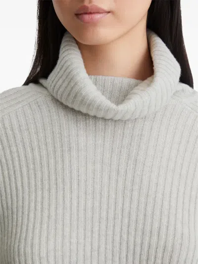 Marc O'polo Turtleneck Ribbed Jumper In Gray