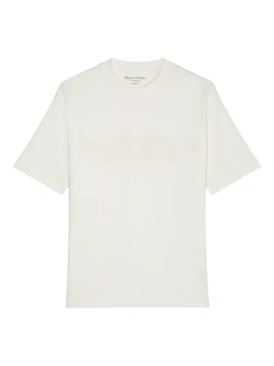 Marc O'polo Logo-embroidered T-shirt In White