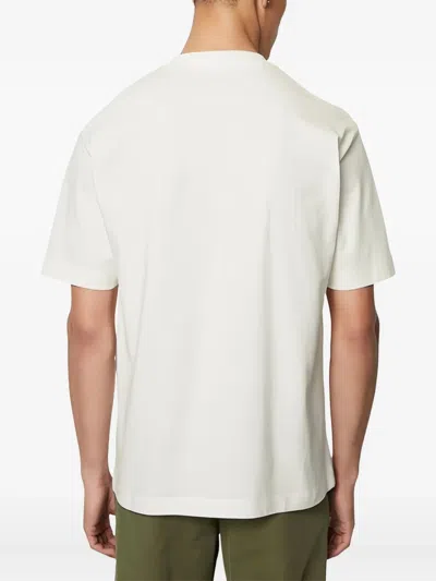 Marc O'polo Logo-embroidered T-shirt In White