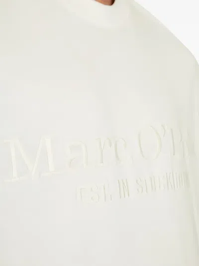 Marc O'polo Logo-embroidered T-shirt In White