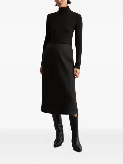 Marc O'polo High-waisted Pencil Skirt In Black