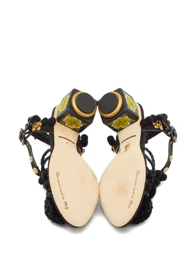 Pre-owned Dolce & Gabbana 55mm Leather Heeled Sandals