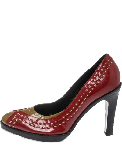 Pre-owned Bottega Veneta 100mm Leather Heeled Pumps