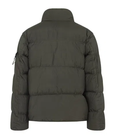 Stone Island Quilted Nylon Jacket Hidden Elements In Multi