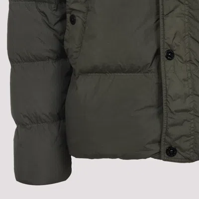 Stone Island Quilted Nylon Jacket Hidden Elements In Multi