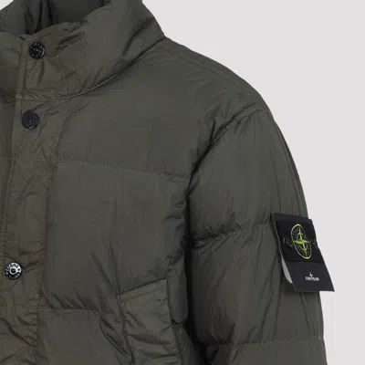 Stone Island Quilted Nylon Jacket Hidden Elements In Multi