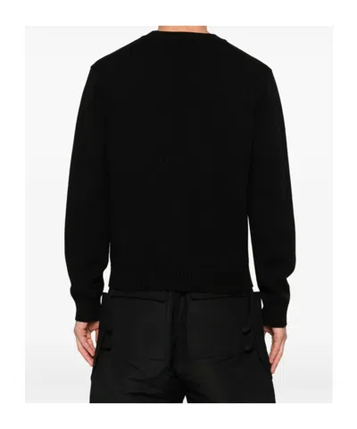 Casablanca Mushroom Embroidered Cotton Blend Sweater In Black