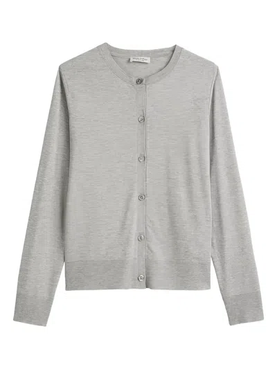 Marc O'polo Button-up Cardigan In Gray