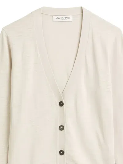 Marc O'polo Button-front Cardigan In Neutral