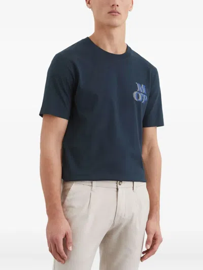 Marc O'polo Logo-print T-shirt In Blue