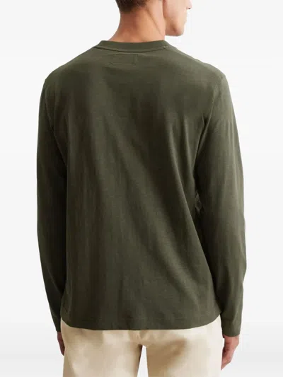 Marc O'polo Long-sleeve Pocket T-shirt In Green