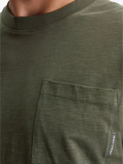 Marc O'polo Long-sleeve Pocket T-shirt In Green