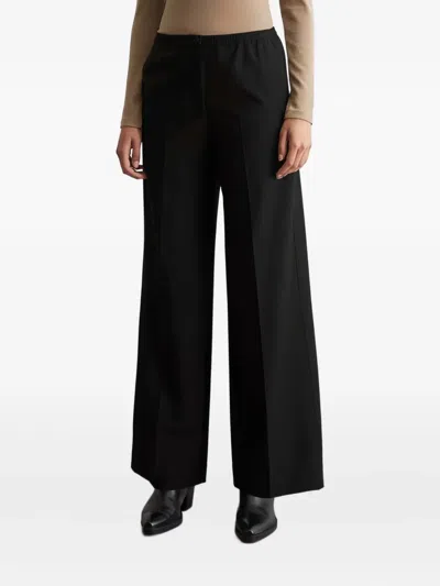 Marc O'polo Pressed-crease Trousers In Black