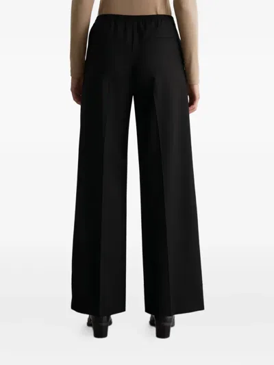 Marc O'polo Pressed-crease Trousers In Black