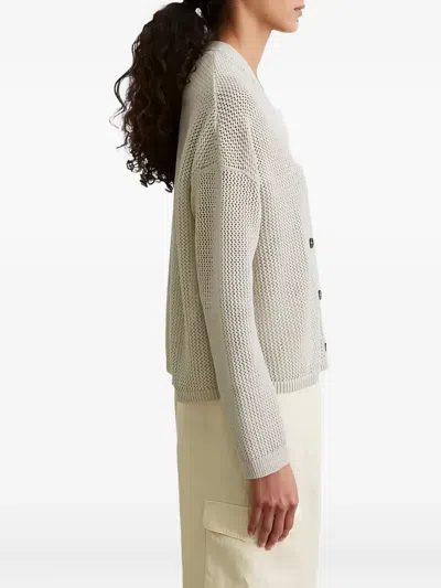 Marc O'polo Ribbed-knit Button-down Cardigan