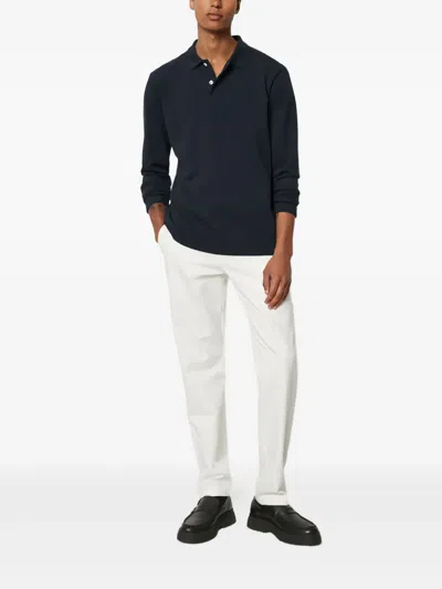 Marc O'polo Long-sleeve Polo Shirt In Blue