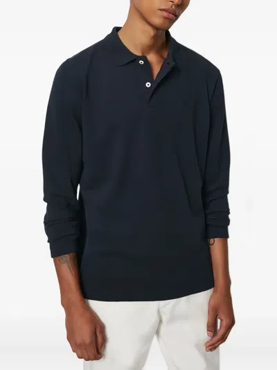 Marc O'polo Long-sleeve Polo Shirt In Blue