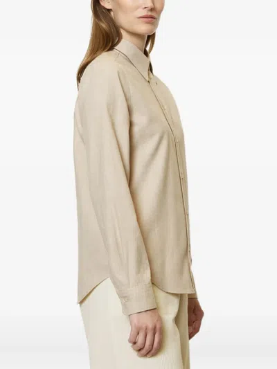 Marc O'polo Button-up Long-sleeve Shirt In Neutral