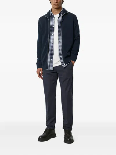 Marc O'polo Cotton Chinos In Blue