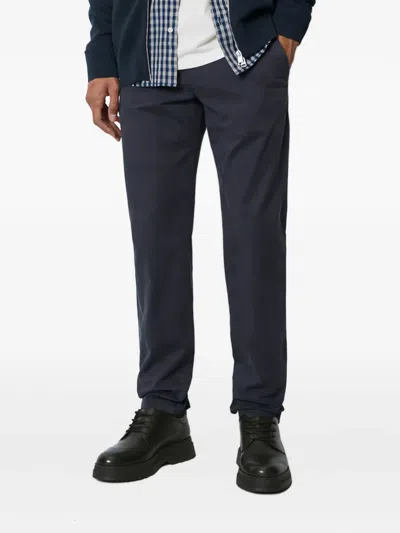 Marc O'polo Cotton Chinos In Blue