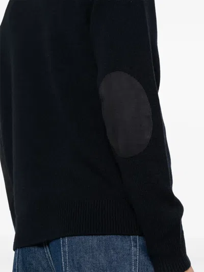 Theory Morlan Knitted Jumper In Black